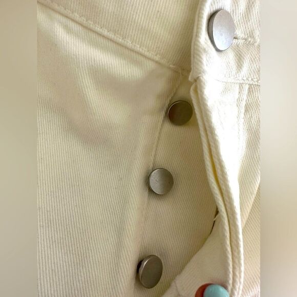 AFRM White High Rise Ripped Distressed Jeans Size 30 - Picture 3 of 7